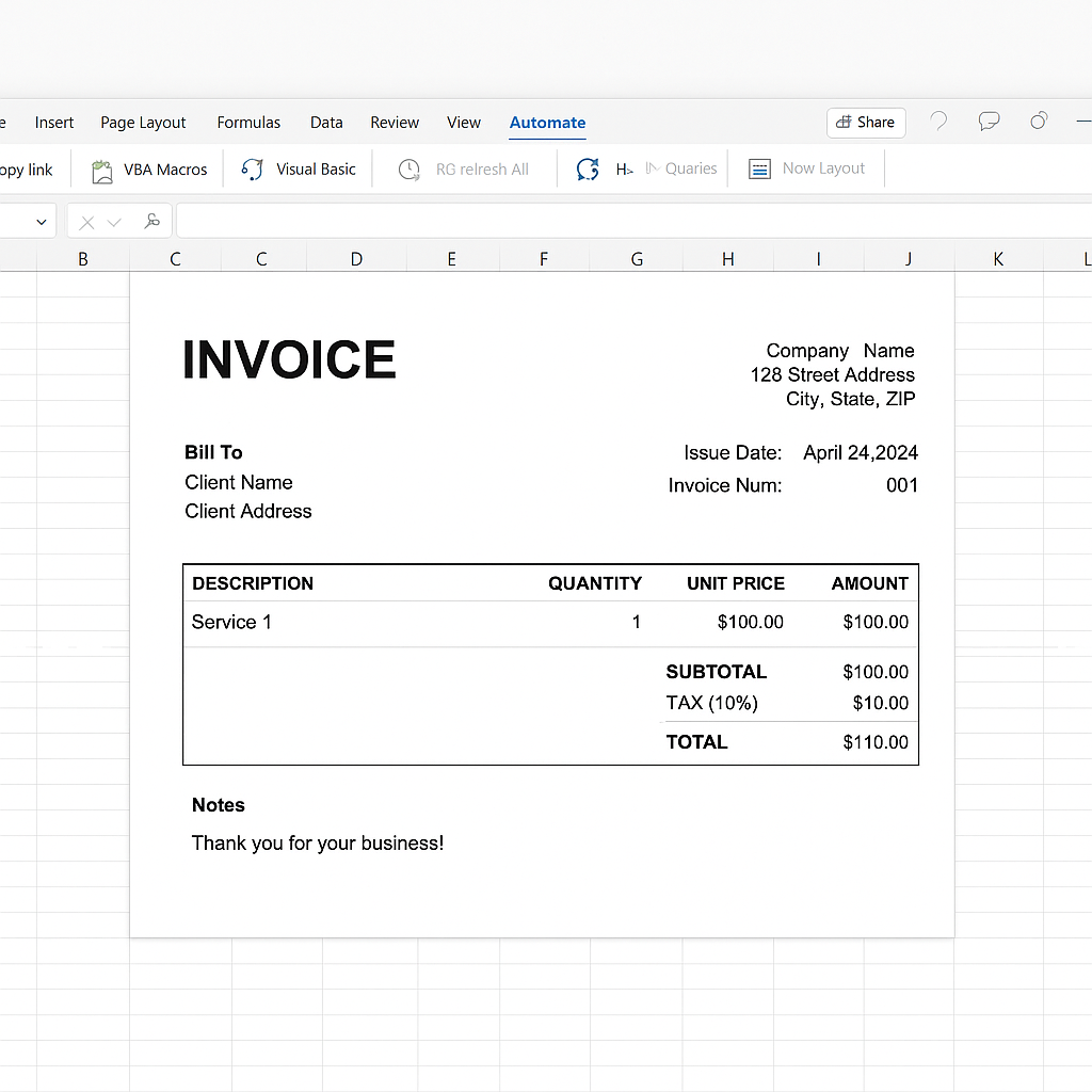 Invoice Generator Preview